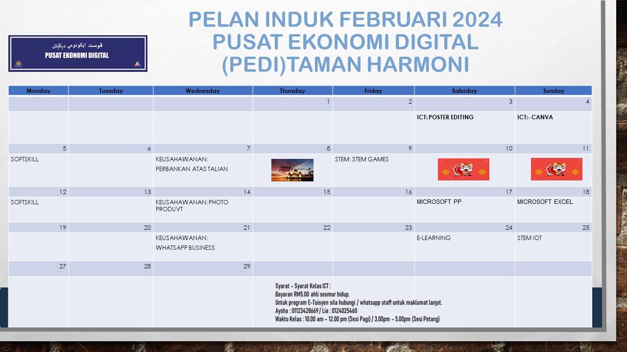 PELAN INDUK FEBRUARI 2024